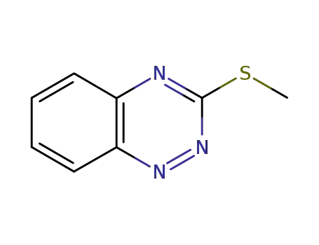 Molecular Structure of 75122-01-9 (1,2,4-Benzotriazine, 3-(methylthio)-)