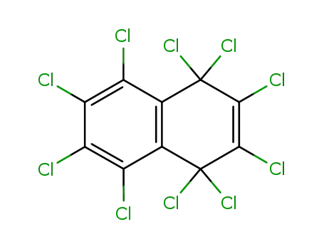 Molecular Structure of 14396-29-3 (decachloro-1,4-dihydronaphthalene)