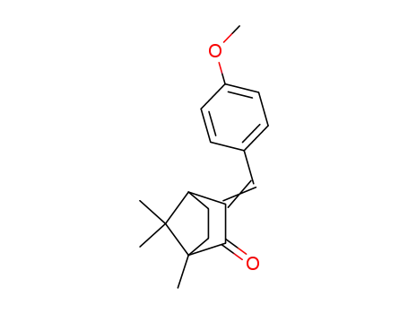 Molecular Structure of 38102-63-5 (3-[(4-methoxyphenyl)methylene]-1,7,7-trimethylbicyclo[2.2.1]heptan-2-one)