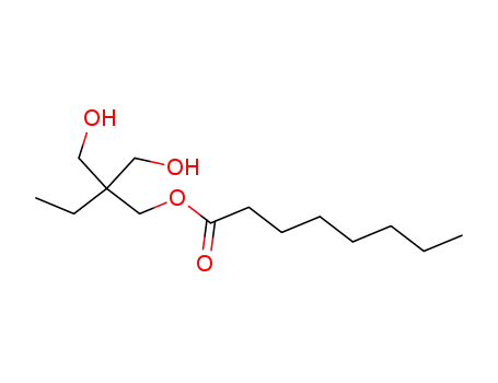 Molecular Structure of 55680-38-1 (2,2-bis(hydroxymethyl)butyl octanoate)