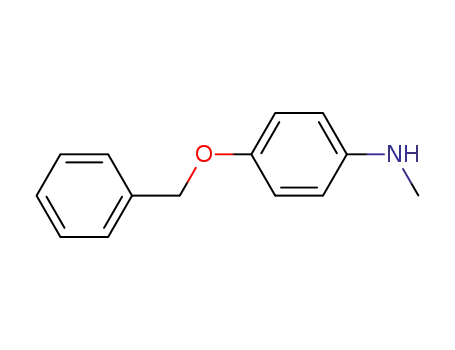 Molecular Structure of 1142-18-3 (4-BENZYLOXY-N-METHYLANILINE  97)