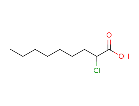 Molecular Structure of 56279-41-5 (2-chlorononan-1-oic acid)