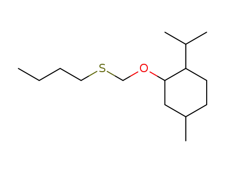Molecular Structure of 127700-35-0 (2-Butylsulfanylmethoxy-1-isopropyl-4-methyl-cyclohexane)