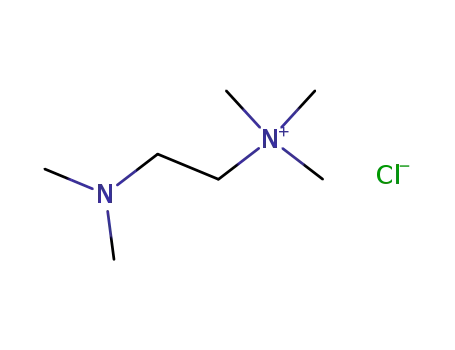 Molecular Structure of 57592-62-8 (Ethanaminium, 2-(dimethylamino)-N,N,N-trimethyl-, chloride)