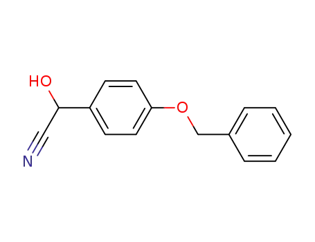 Molecular Structure of 189683-89-4 ((R)-4-PHENYLMETHOXY-MANDELONITRILE)