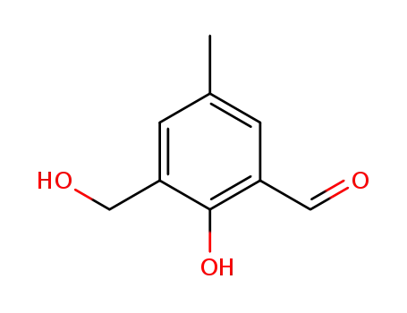Molecular Structure of 65448-72-8 (3-(hydroxymethyl)-5-methylsalicylaldehyde)