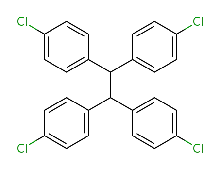 Molecular Structure of 13144-33-7 (Benzene, 1,1',1'',1'''-(1,2-ethanediylidene)tetrakis[4-chloro-)