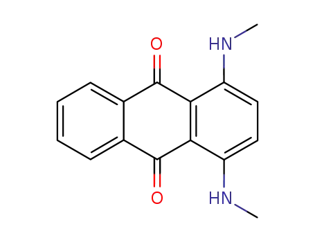 Molecular Structure of 95567-19-4 (1,4-bis(methylamino)anthracene-9,10-dione)