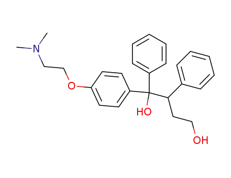 Molecular Structure of 141854-25-3 (1,2-Diphenyl-1-[4-[2-(dimethylamino)ethoxy]phenyl]butane-1,4-diol)