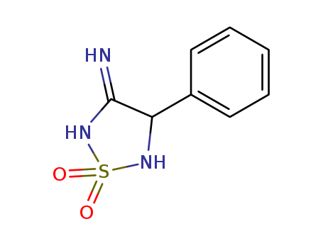 Molecular Structure of 141542-10-1 (1,2,5-Thiadiazol-3-amine, 4,5-dihydro-4-phenyl-, 1,1-dioxide)