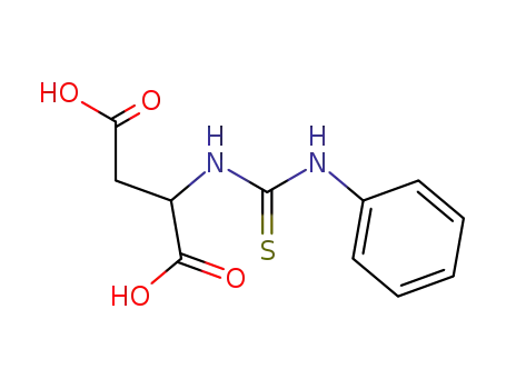 Molecular Structure of 110443-53-3 (L-Aspartic acid, N-[(phenylamino)thioxomethyl]-)