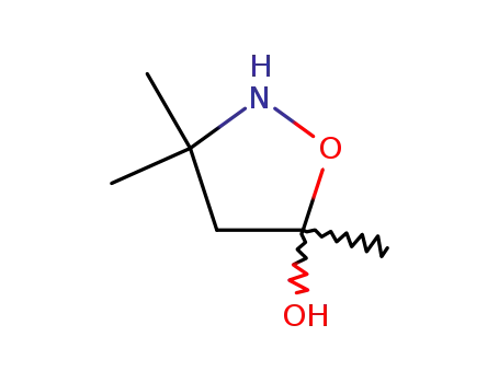 Molecular Structure of 35614-83-6 (5-Isoxazolidinol, 3,3,5-trimethyl-)