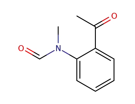 Molecular Structure of 59019-35-1 (Formamide, N-(2-acetylphenyl)-N-methyl-)