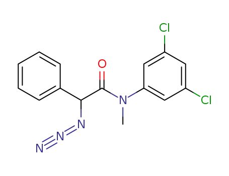 Molecular Structure of 1228378-57-1 (2-azido-N-(3,5-dichlorophenyl)-N-methyl-2-phenylacetamide)