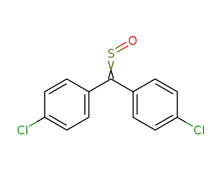 Molecular Structure of 33240-29-8 (1-CHLORO-4-[(4-CHLOROPHENYL)(SULFINYL)METHYL]BENZENE)