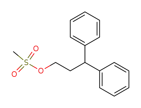 Molecular Structure of 41140-53-8 (1-Methanesulfonyloxy-3,3-diphenylpropane)