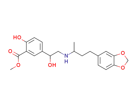 methyl 5-<2-<<3-(1,3-benzodioxol-5-yl)-1-methylpropyl>amino>-1-hydroxyethyl>-2-hydroxybenzoate