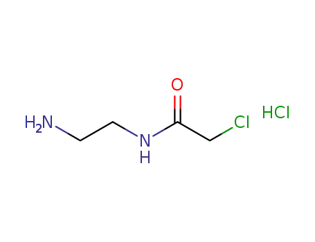 Molecular Structure of 2088943-55-7 (N-(2-aminoethyl)-2-chloroacetamide hygrochloride)