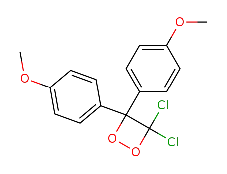 3,3-Dichloro-4,4-bis-(4-methoxy-phenyl)-[1,2]dioxetane