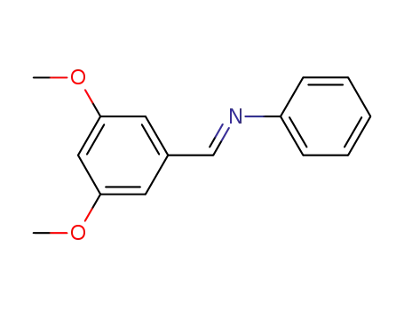 Molecular Structure of 1174639-36-1 ((E)-N-(3,5-dimethoxybenzylidene)aniline)