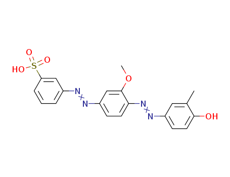 Benzenesulfonic acid,3-[2-[4-[2-(4-hydroxy-3-methylphenyl)diazenyl]-3-methoxyphenyl]diazenyl]-