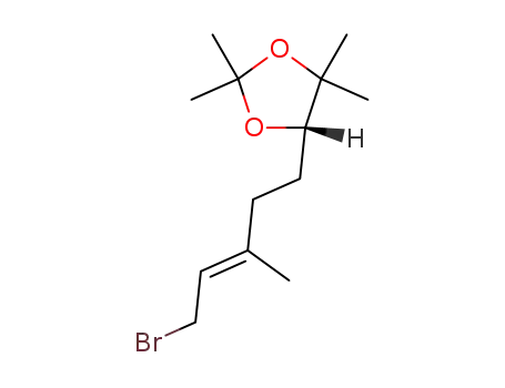 Molecular Structure of 116660-94-7 ((4'S,2E)-1-brom-3-methyl-5-(2',2',5',5'-tetramethyl-1',3'-dioxolan-4'-yl)-2-penten)
