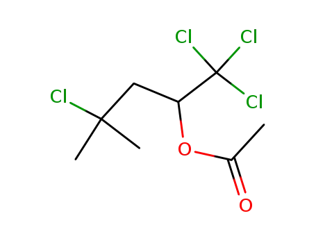 Molecular Structure of 84676-98-2 (2-Pentanol, 1,1,1,4-tetrachloro-4-methyl-, acetate)