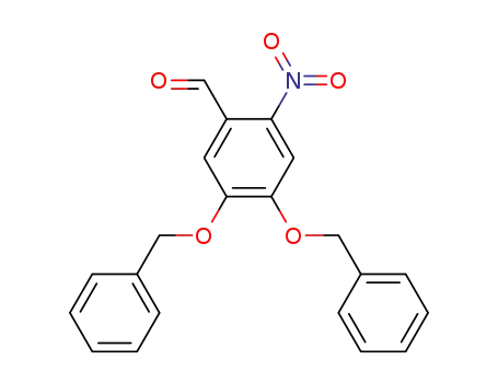 Molecular Structure of 18002-41-0 (Benzaldehyde, 2-nitro-4,5-bis(phenylmethoxy)-)