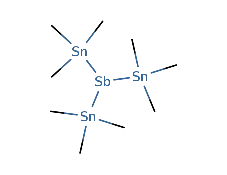Molecular Structure of 7029-29-0 (tris(trimethylstannyl)stibine)