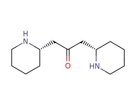 Molecular Structure of 19519-55-2 (1,3-Bis[(2R)-2-piperidinyl]-2-propanone)