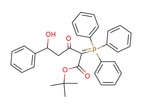 5-Hydroxy-3-oxo-5-phenyl-2-(triphenyl-λ<sup>5</sup>-phosphanylidene)-pentanoic acid tert-butyl ester