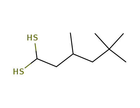 Molecular Structure of 408340-33-0 (3,5,5-trimethyl-hexane-1,1-dithiol)