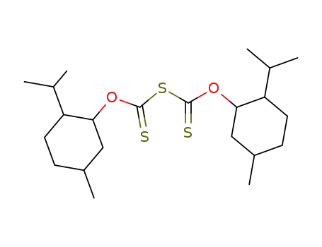 Molecular Structure of 37487-24-4 (1,2,μ-trithio-dicarbonic acid <i>O</i>,<i>O</i>'-dimenthyl ester)