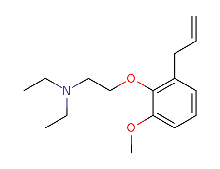 Molecular Structure of 6006-09-3 (N,N-Diethyl-2-[2-methoxy-6-(2-propenyl)phenoxy]ethanamine)