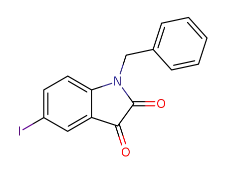 1H-Indole-2,3-dione, 5-iodo-1-(phenylmethyl)-