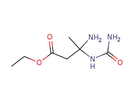 Molecular Structure of 73758-52-8 (ethyl 3-amino-3-[(aminocarbonyl)amino]butyrate)