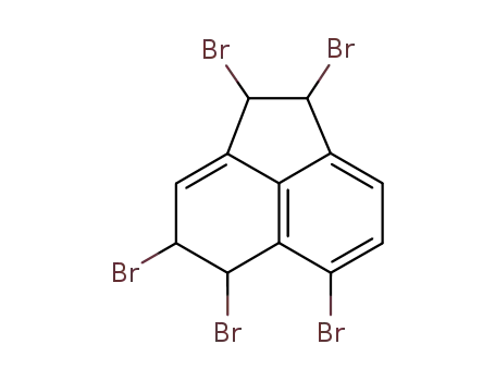 Molecular Structure of 15735-20-3 (1,2,4,5,6-pentabromo-1,2,4,5-tetrahydro-acenaphthylene)