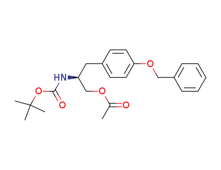Carbamic acid, [1-[(acetyloxy)methyl]-2-[4-(phenylmethoxy)phenyl]ethyl]-, 1,1-dimethylethyl ester, (S)-