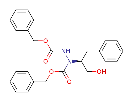 Molecular Structure of 912480-01-4 ((S)-dibenzyl 1-(1-hydroxy-3-phenylpropan-2-yl)-hydrazine-1,2-dicarboxylate)