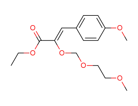 ethyl (Z)-2-(2-methoxyethoxy)methoxy-3-(4-methoxyphenyl)-2-propenoate