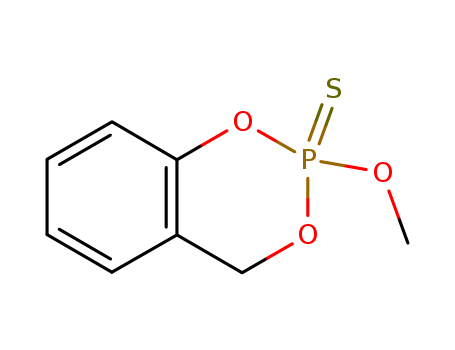 4H-1,3,2-Benzodioxaphosphorin,2-methoxy-, 2-sulfide                                                                                                                                                     