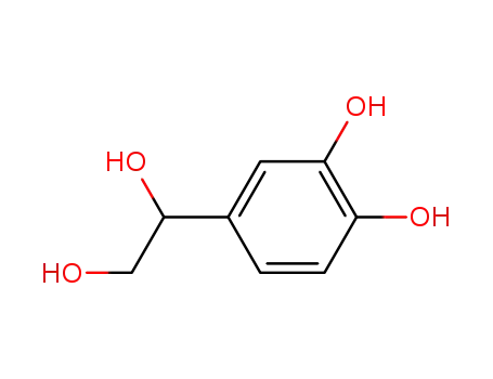 Molecular Structure of 28822-73-3 (DL-3,4-DIHYDROXYPHENYL GLYCOL)