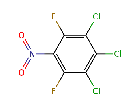 Molecular Structure of 136272-32-7 (3,4,5-trichloro-2,6-difluoronitrobenzene)