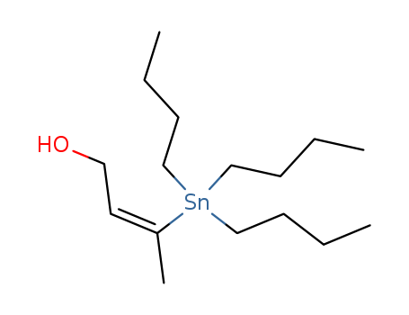 Molecular Structure of 121882-41-5 (2-Buten-1-ol, 3-(tributylstannyl)-, (2Z)-)