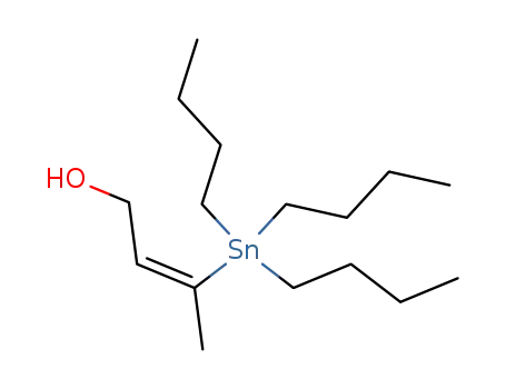 Molecular Structure of 124607-17-6 (2-Buten-1-ol, 3-(tributylstannyl)-, (E)-)