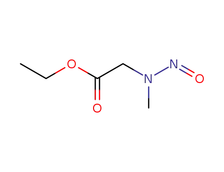 Molecular Structure of 13344-50-8 (N-nitrososarcosine ethyl ester)