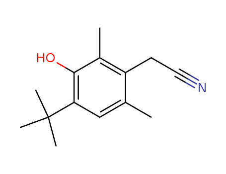 4-tert-Butyl-2,6-dimethyl-3-hydroxyphenylacetonitrile