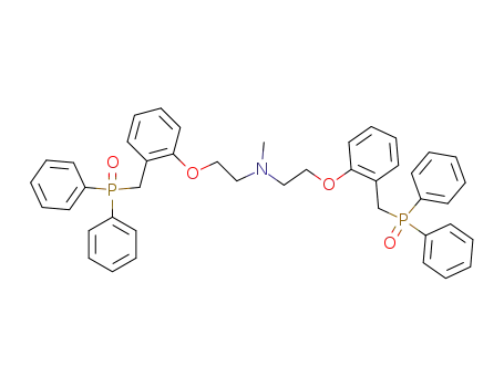 Molecular Structure of 209346-62-3 (methyl<bis(o-diphenylphosphorylmethyl)phenoxyethyl>amine)