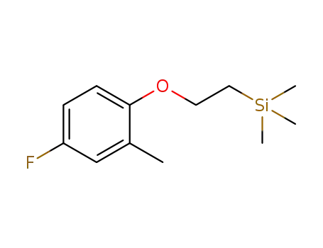 Molecular Structure of 1338215-44-3 ([2-(4-fluoro-2-methylphenoxy)ethyl]trimethylsilane)