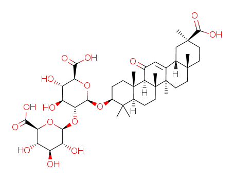 Molecular Structure of 83896-44-0 (18α-Glycylrrhizin)